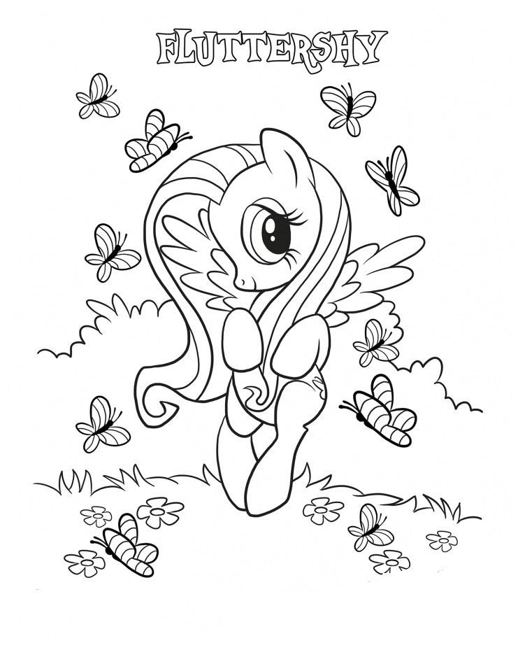 Fluttershy 2 Coloring Game Fluttershy 2