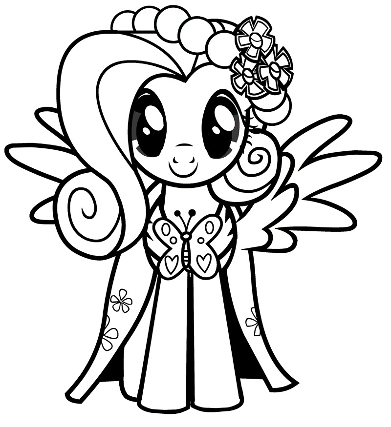 Fluttershy 4 Coloring Game Fluttershy 4