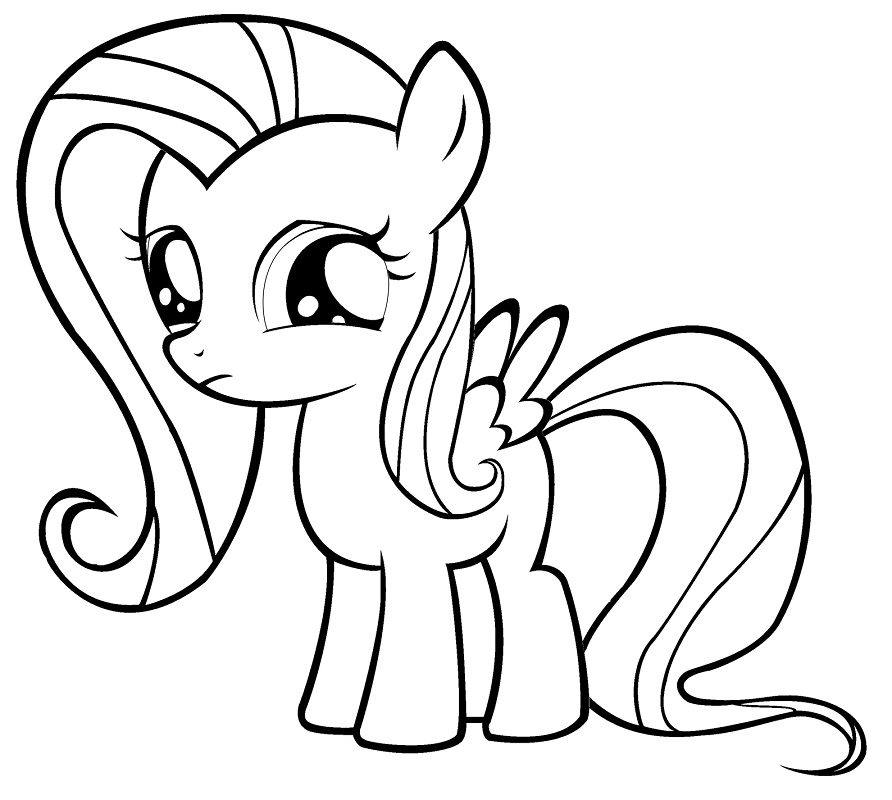 Fluttershy 5 Coloring Game Fluttershy 5