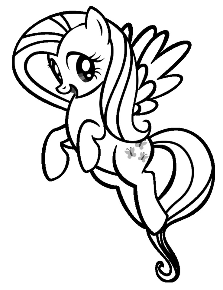 Fluttershy Jumping Coloring Game Fluttershy Jumping