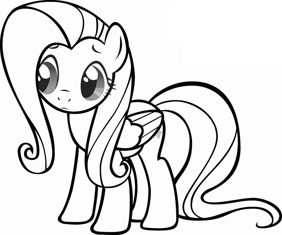 Fluttershy Pony Coloring Game Fluttershy Pony