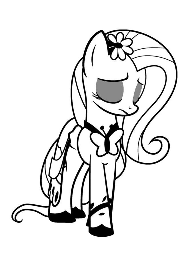 Fluttershy is Sad Coloring Game Fluttershy is Sad