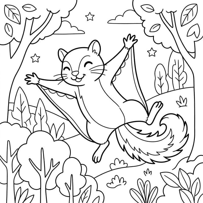 Flying Squirrel Printable