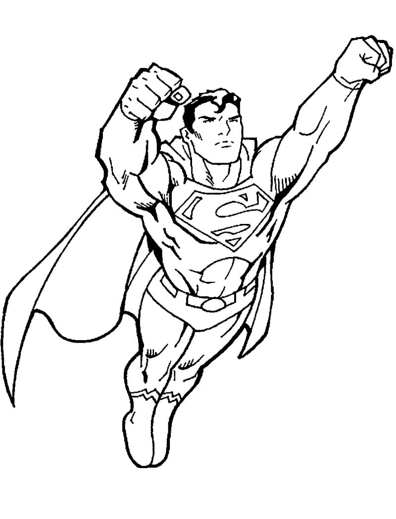 Flying Superman Coloring Game Flying Superman