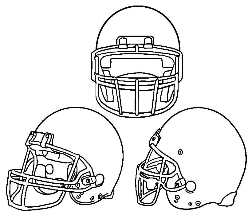 Football Helmets 1 Coloring Game Football Helmets 1