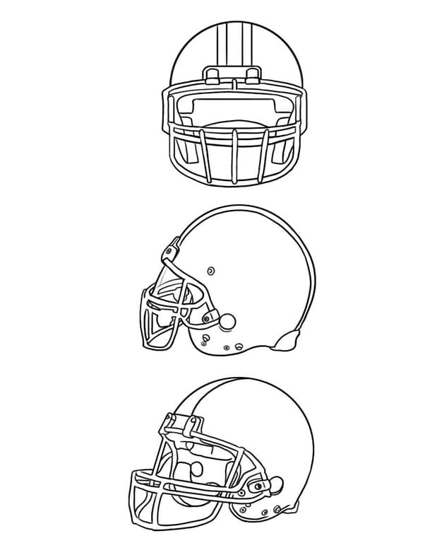 Football Helmets Coloring Game Football Helmets