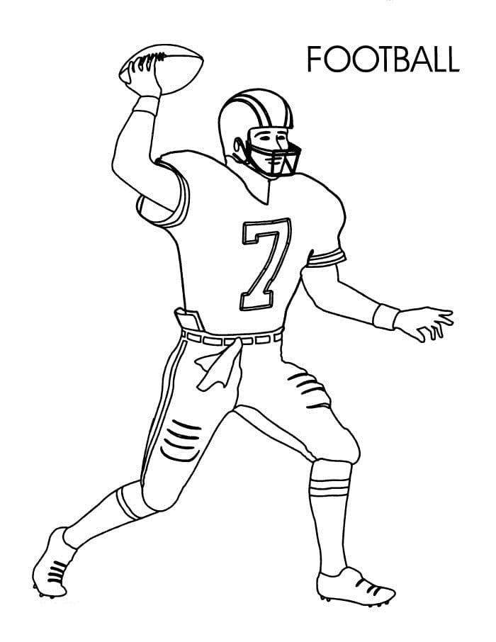 Football Player 2 Coloring Game Football Player 2