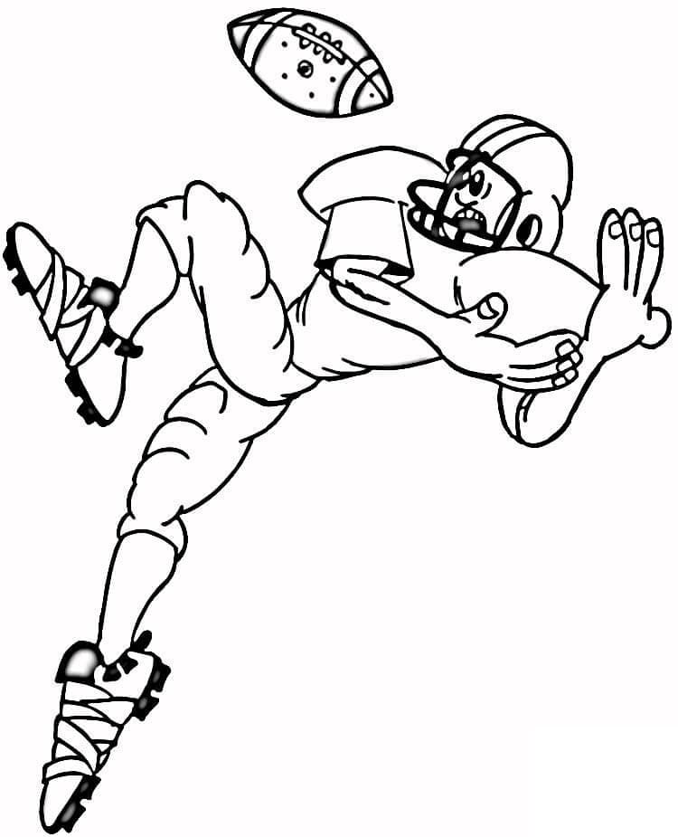 Football Player Falling Coloring Game Football Player Falling
