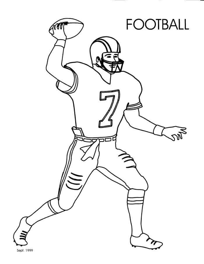 Football Player Coloring Game Football Player