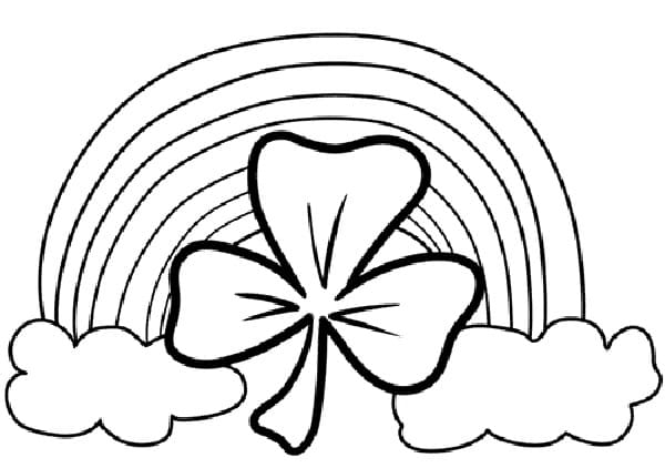 Four-leaf Clover and Rainbow