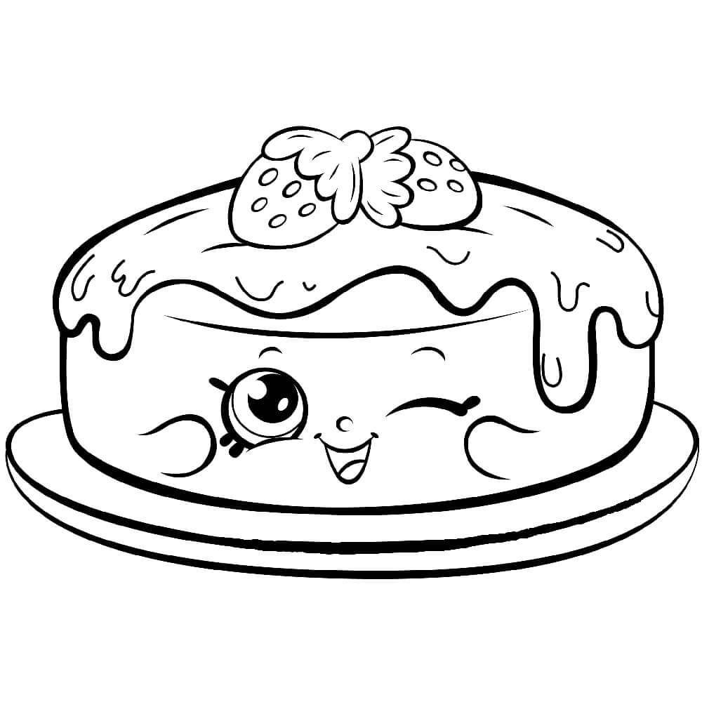 Fran Pancake Shopkin Coloring Game Fran Pancake Shopkin