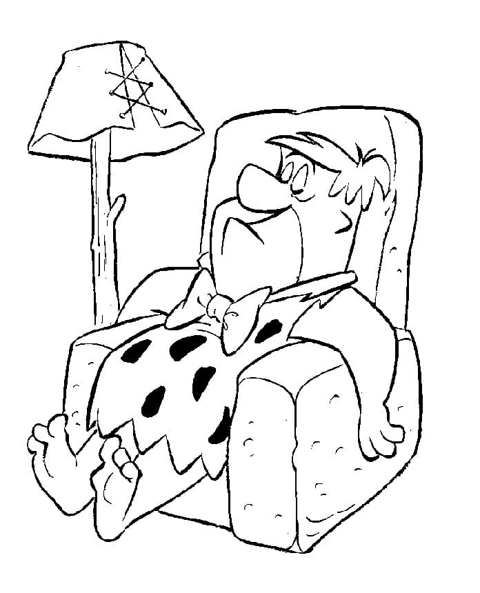 Fred Flintstone Sleeping
