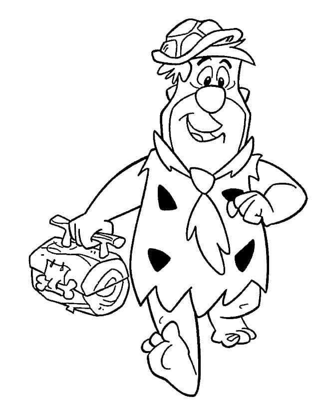 Fred Flintstone Working