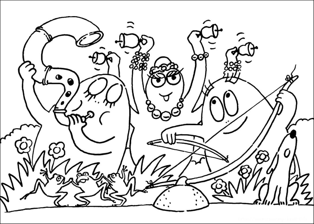 Free Barbapapa Coloring Game Free Barbapapa