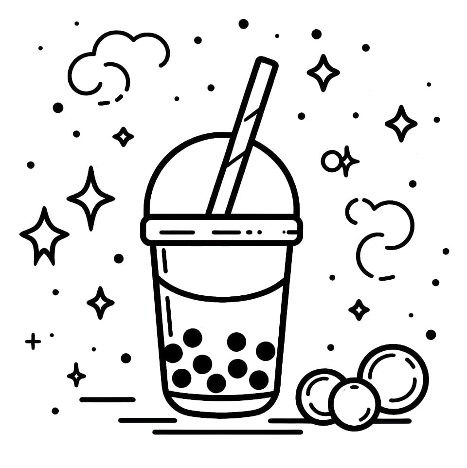 Koala Boba Tea Coloring - Play Free Coloring Game Online