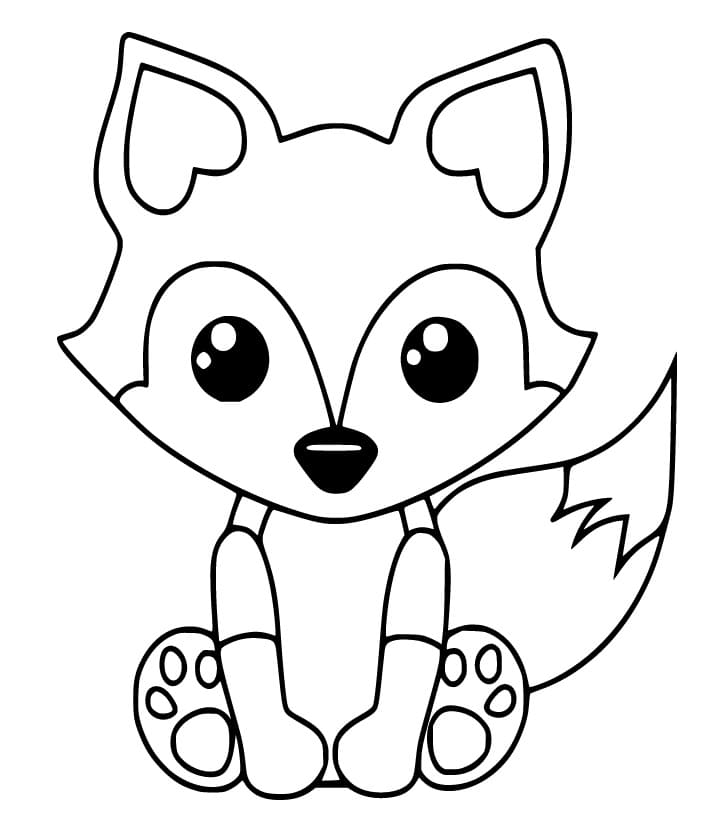 Free Cute Fox Coloring Game Free Cute Fox
