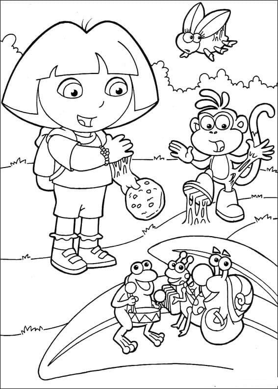 Isa from Dora the Explorer Coloring - Play Free Coloring Game Online