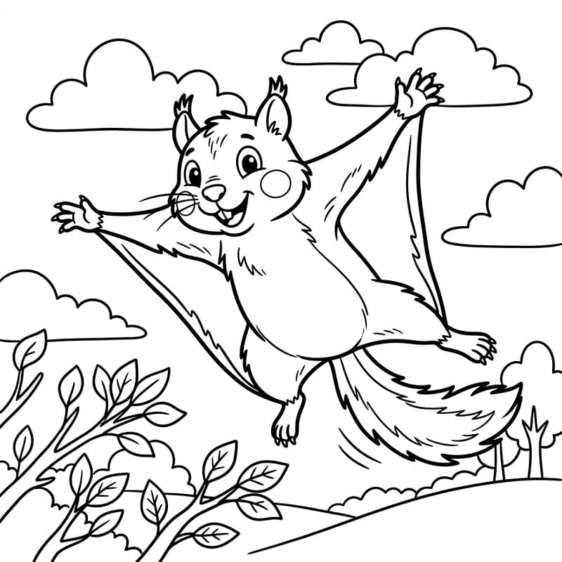 Free Flying Squirrel