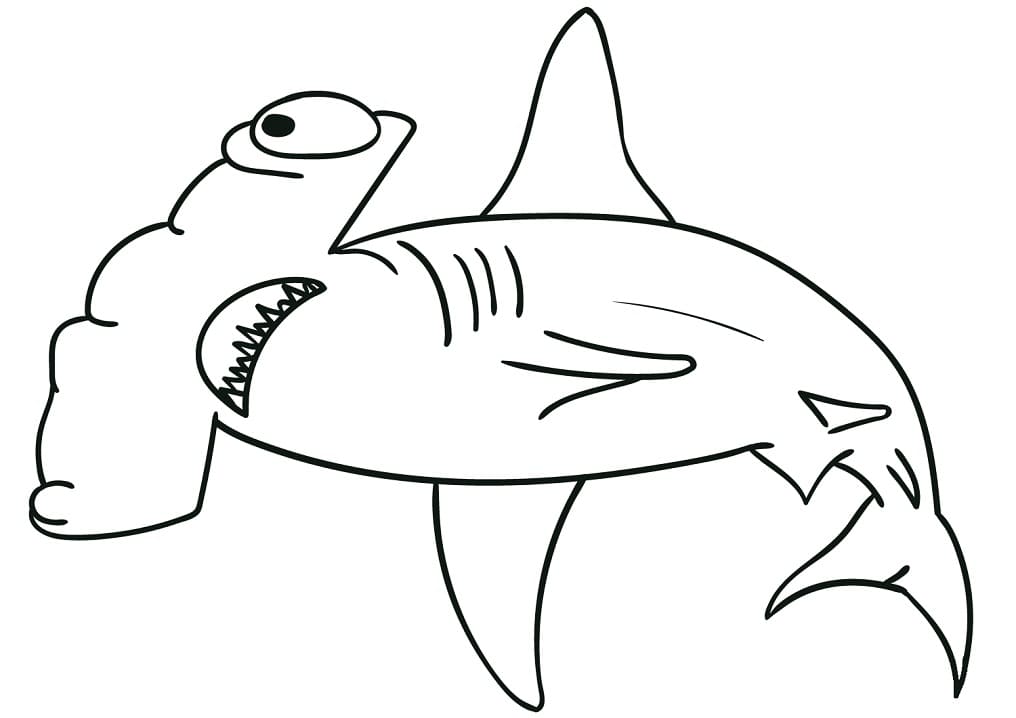 Free Hammerhead Shark Coloring Game Free Hammerhead Shark