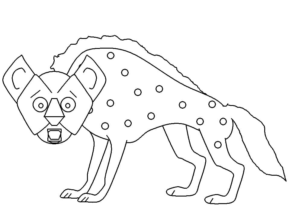 Free Hyena Coloring Game Free Hyena