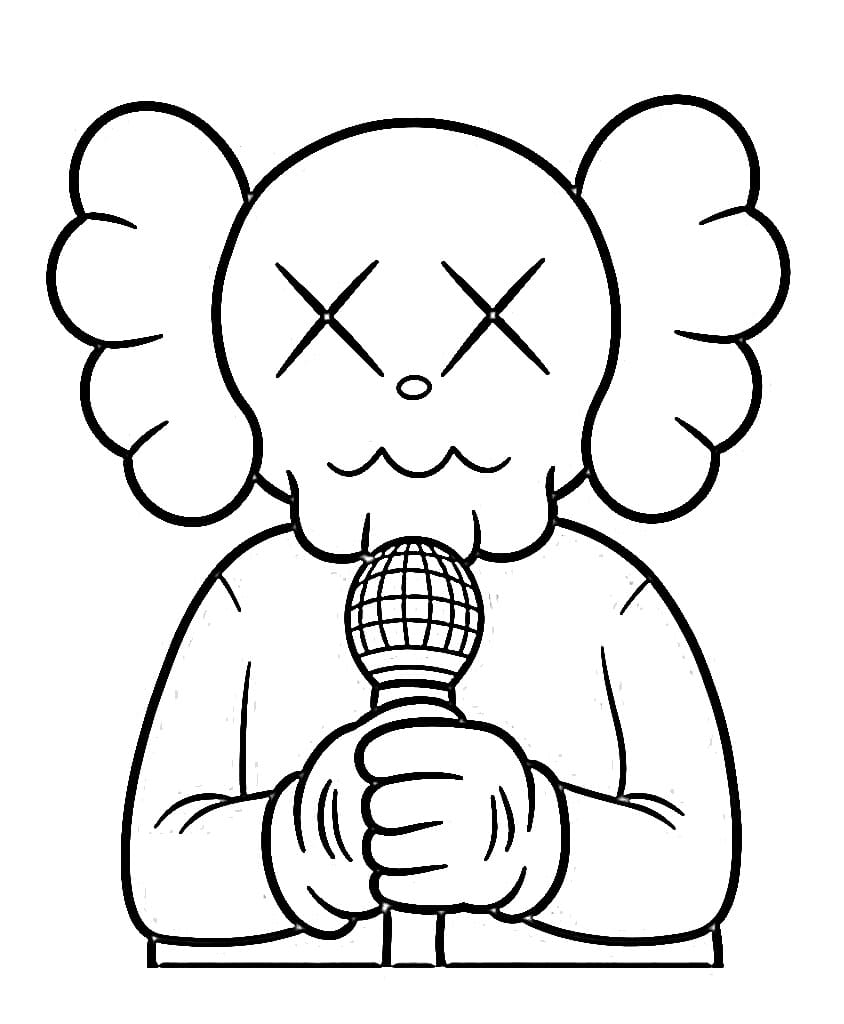 Free Kaws Coloring Game Free Kaws
