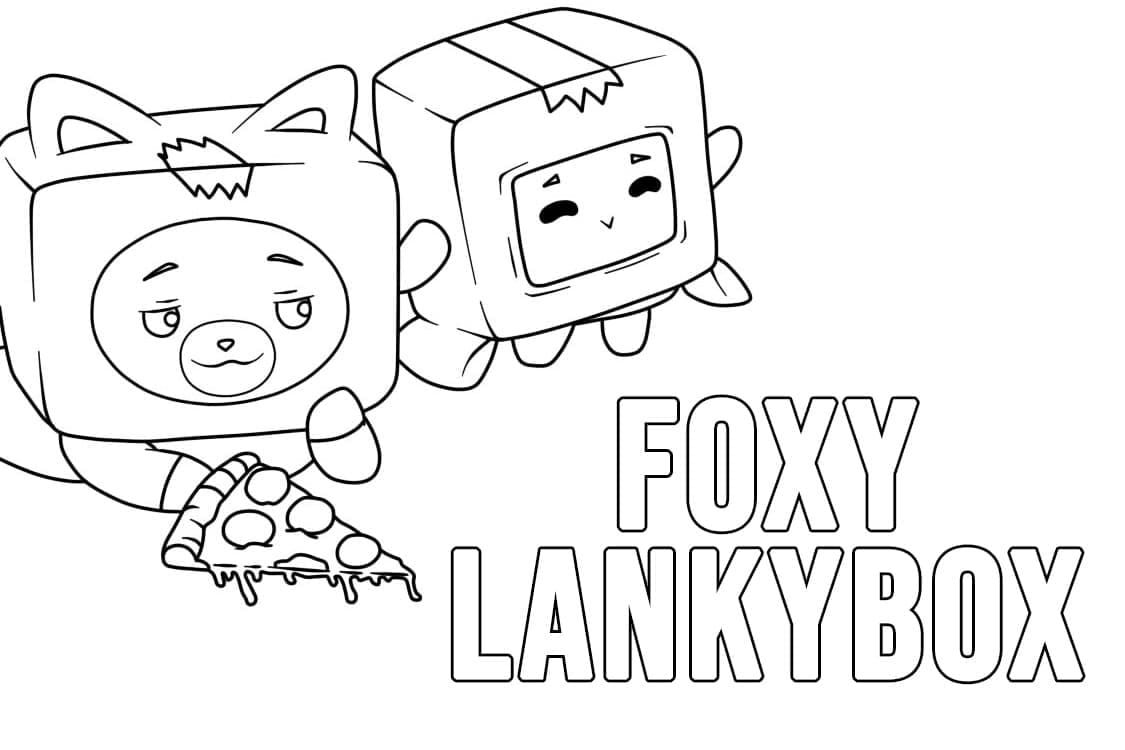Free LankyBox Coloring Game Free LankyBox