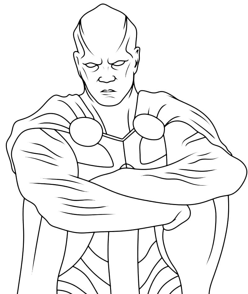 Free Martian Manhunter Coloring Game Free Martian Manhunter