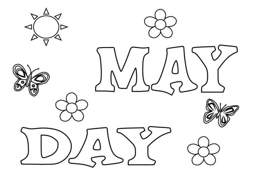 Free May Day Coloring Game Free May Day