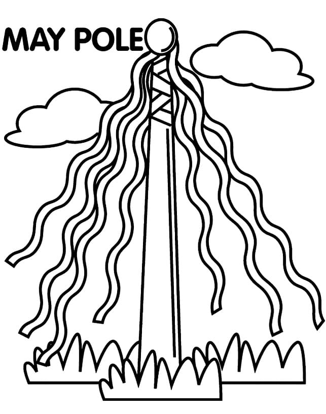 Free Maypole Coloring Game Free Maypole