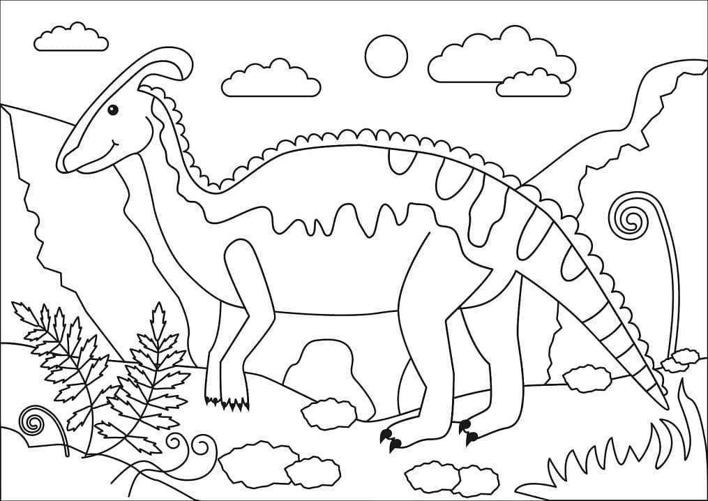 Free Parasaurolophus Coloring Game Free Parasaurolophus