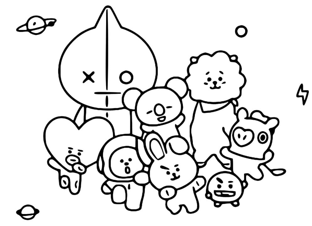 Free Printable Cute BT21