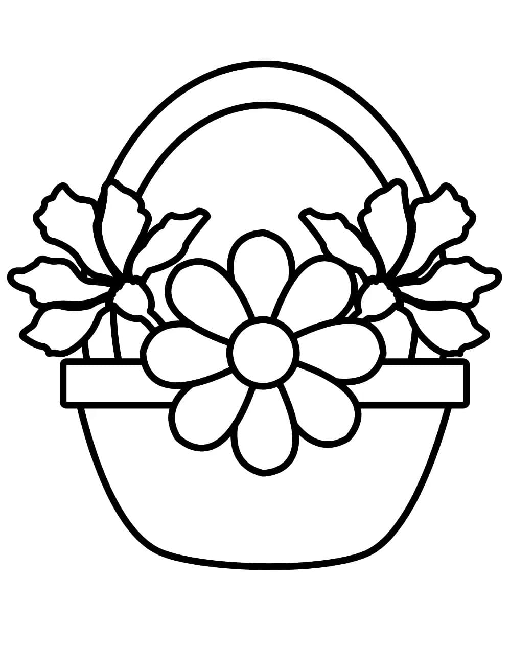 Free Printable Flower Basket