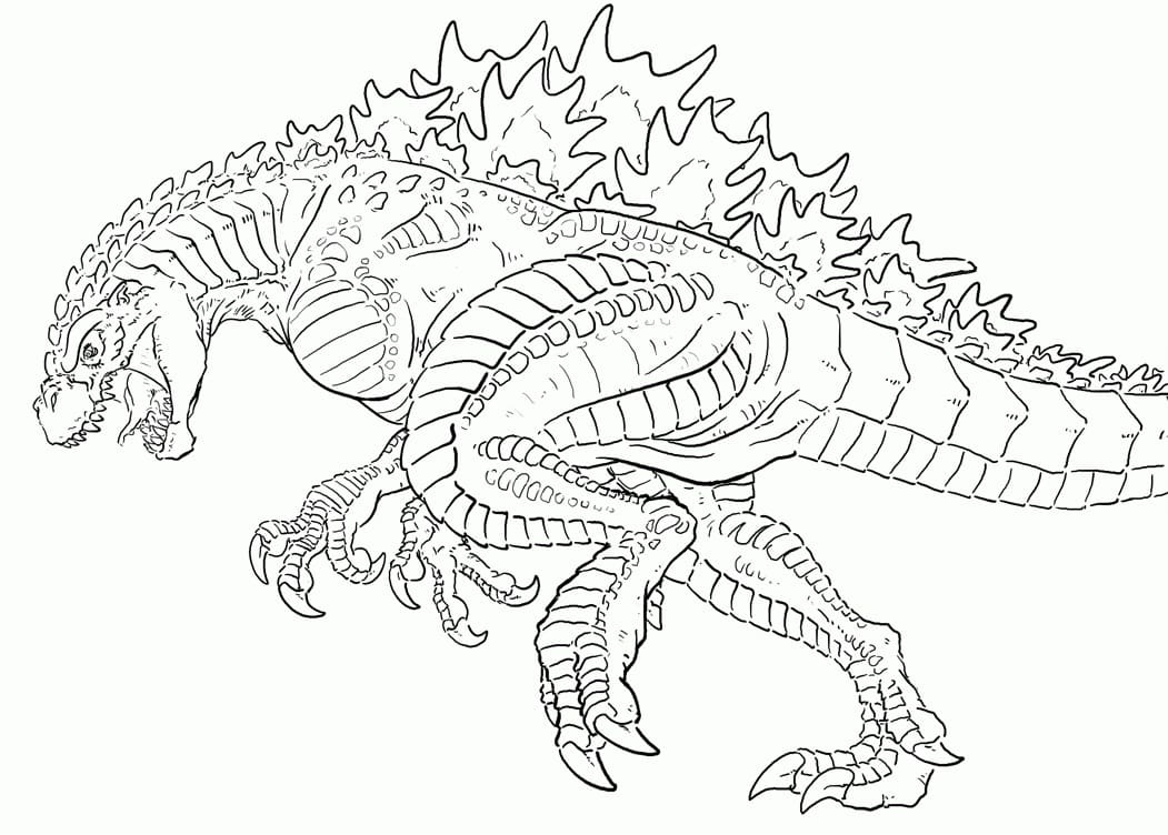 Free Printable Godzilla