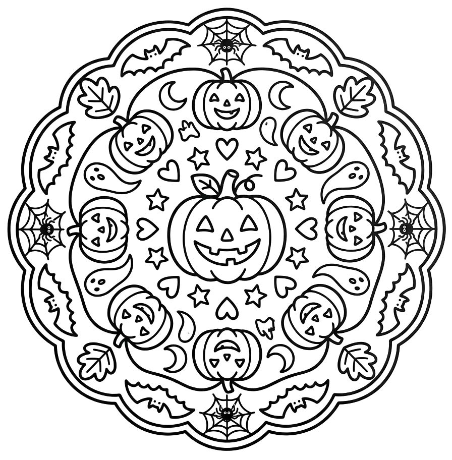 Free Printable Halloween Mandala