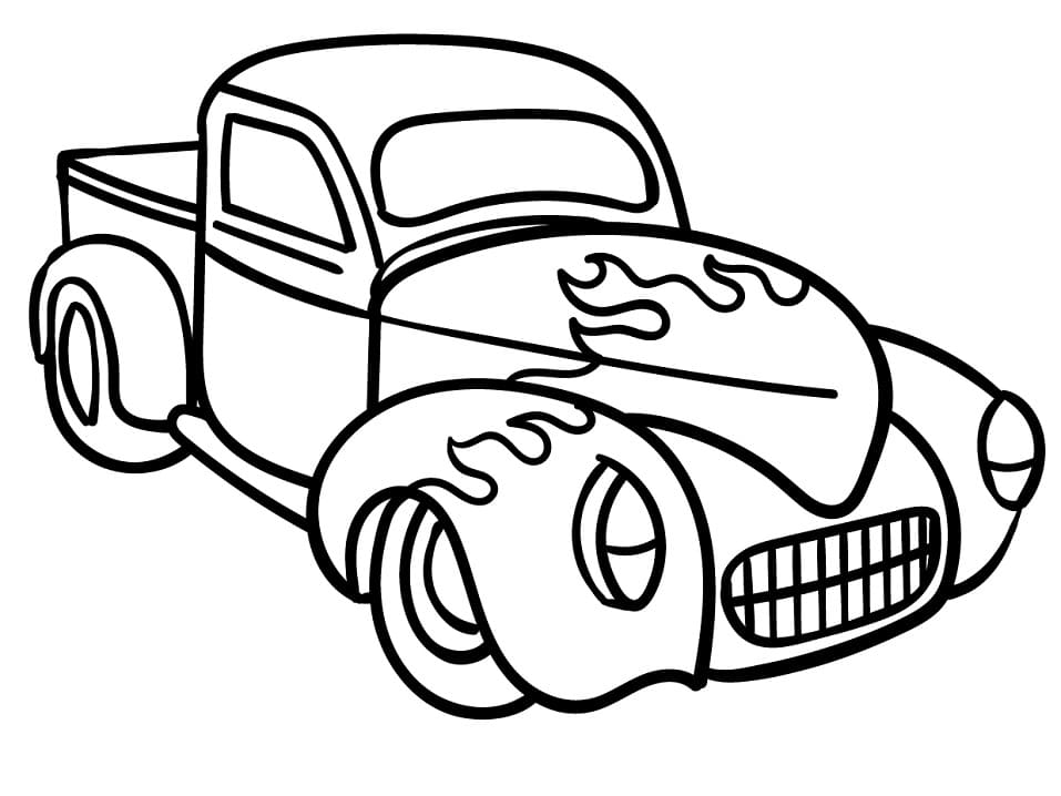 Free Printable Hot Rod