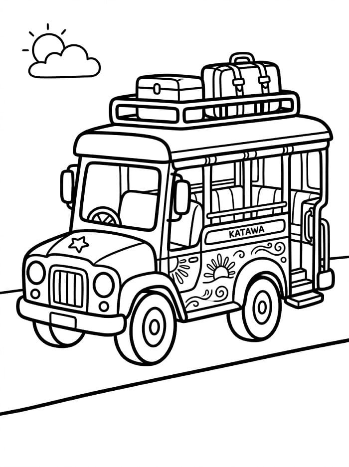 Free Printable Jeepney