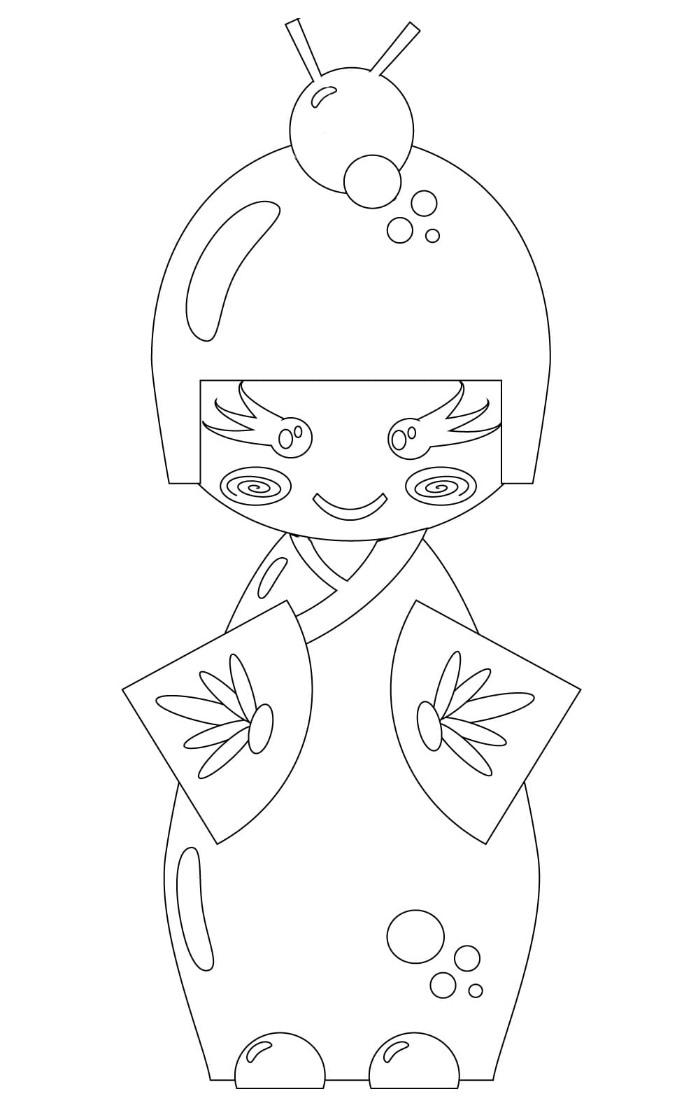 Free Printable Koneshi Doll