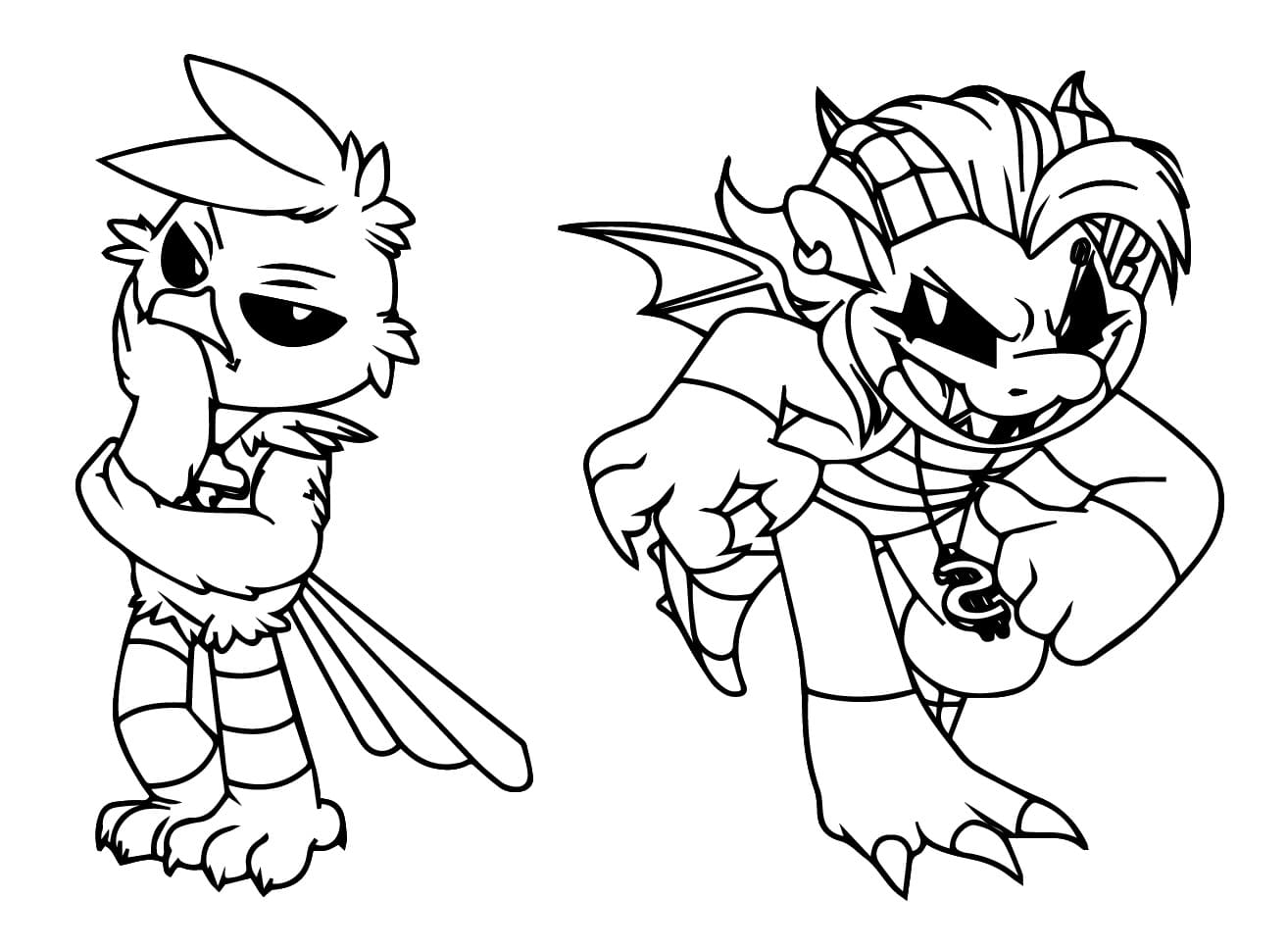 Free Printable Nightmare Critters Coloring Game Free Printable Nightmare Critters