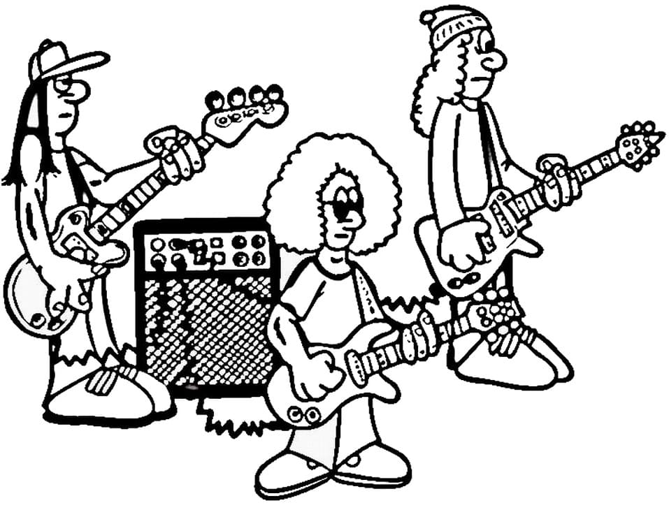 Free Printable Rockstars Coloring Game Free Printable Rockstars