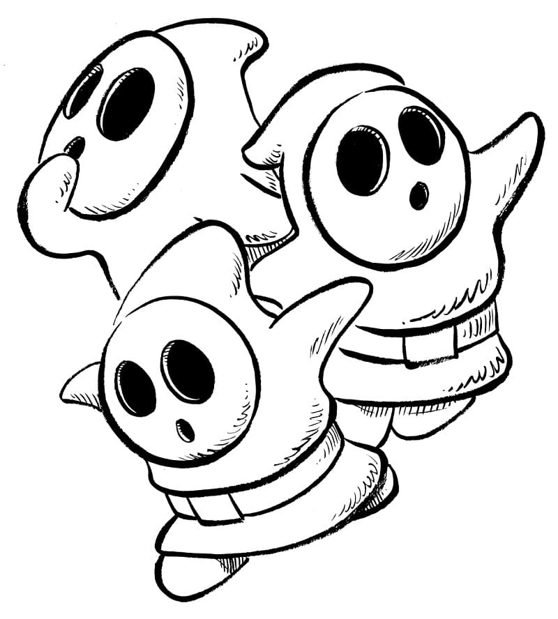 Free Printable Shy Guy Mario Coloring Game Free Printable Shy Guy Mario