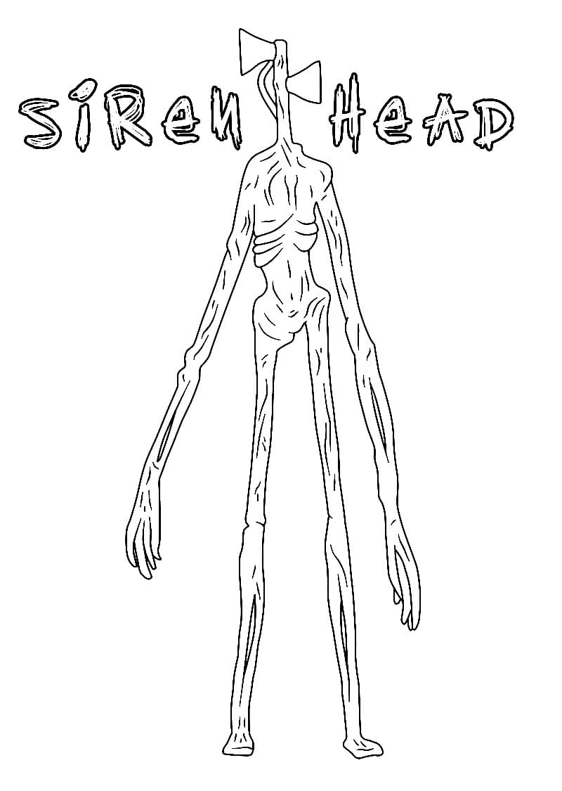 Free Printable Siren Head Coloring Game Free Printable Siren Head