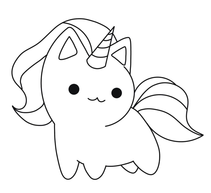 Free Printable Unicorn Cat Coloring Game Free Printable Unicorn Cat