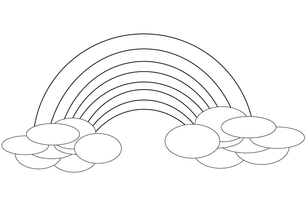 Free Rainbow and Clouds