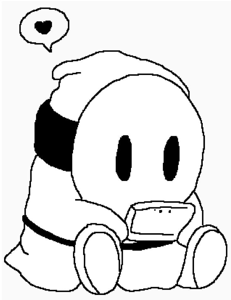 Free Shy Guy Mario Coloring Game Free Shy Guy Mario