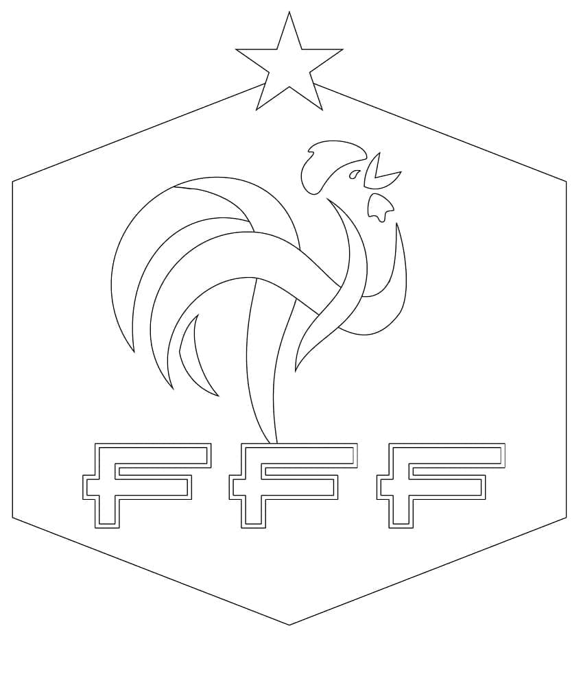 French Football Federation Logo Coloring Game French Football Federation Logo