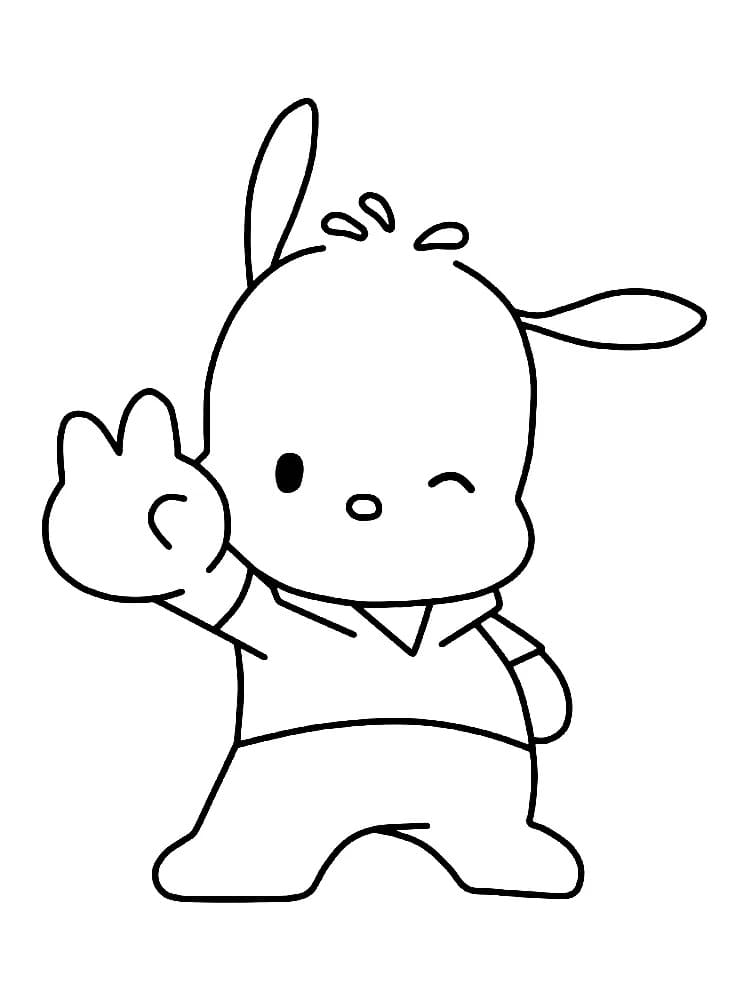 Friendly Pochacco Coloring Game Friendly Pochacco