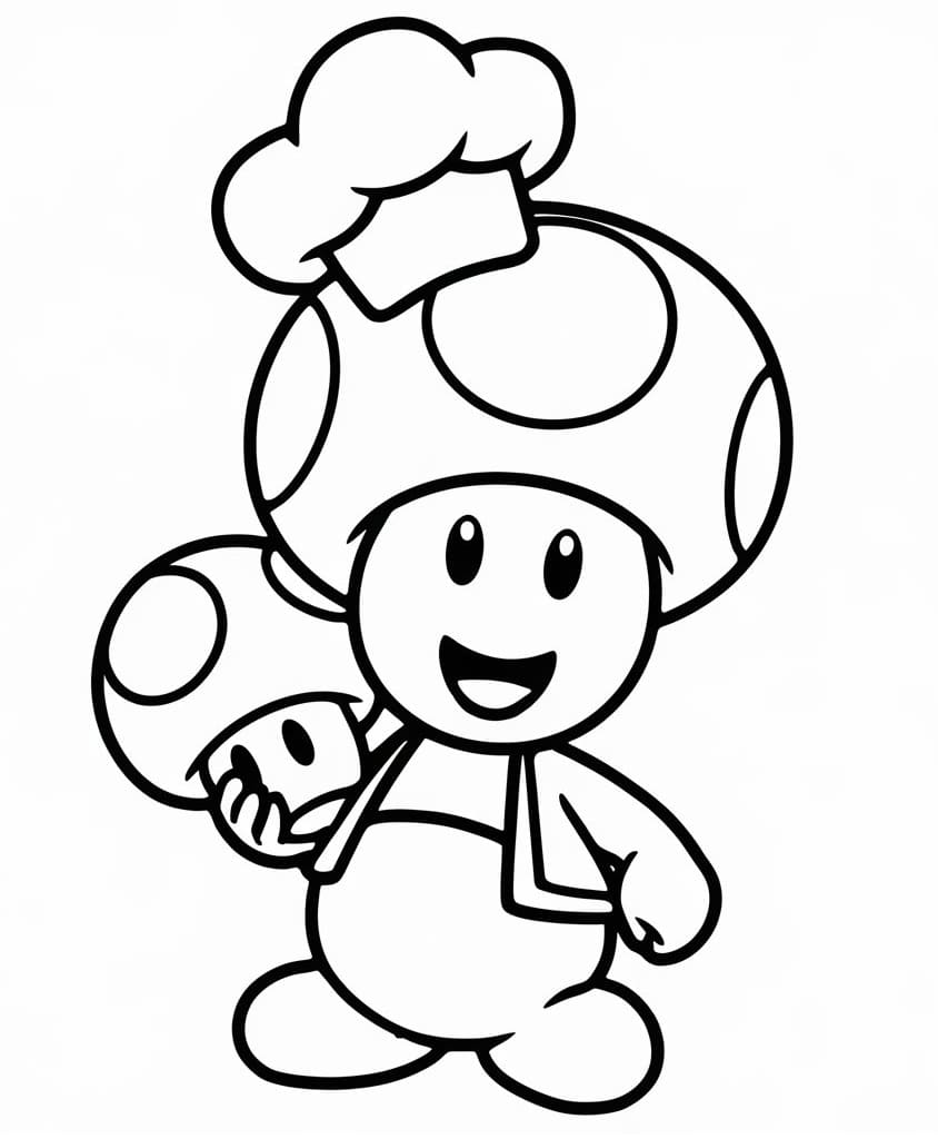Friendly Toad Mario Coloring Game Friendly Toad Mario
