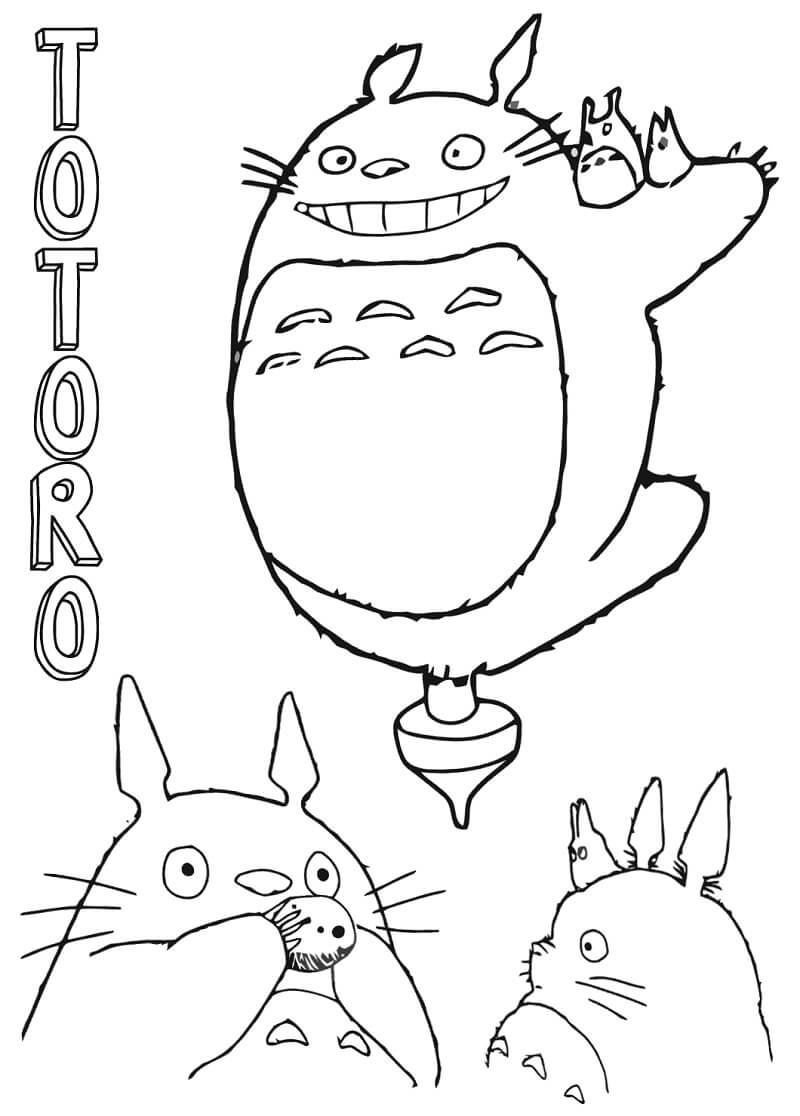 Friendly Totoro 1 Coloring Game Friendly Totoro 1