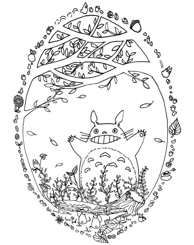 Friendly Totoro Coloring Game Friendly Totoro