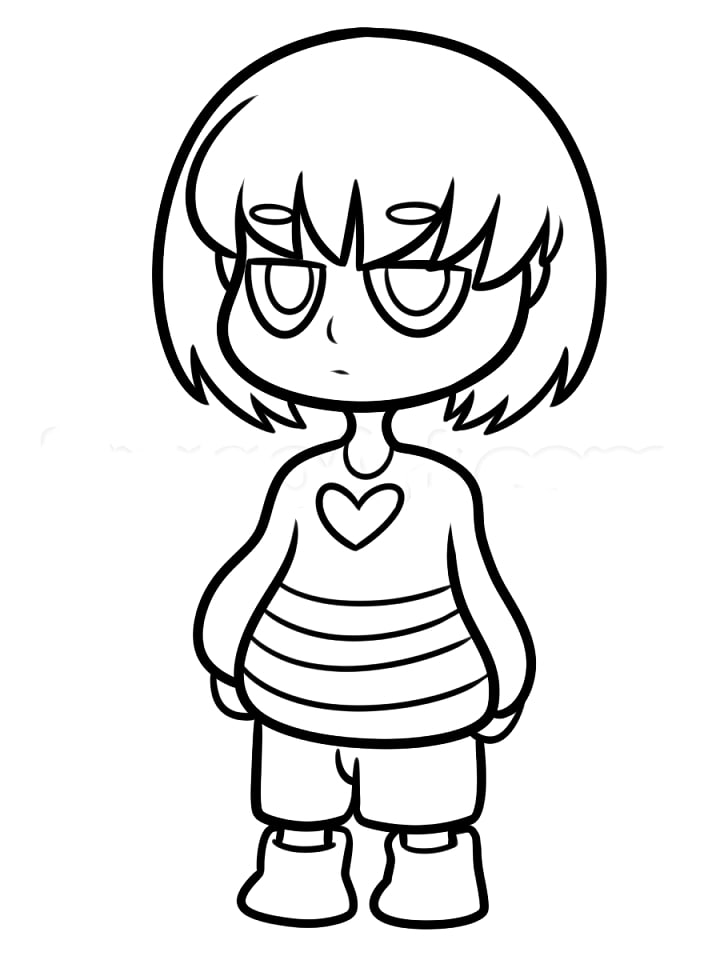 Frisk Undertale Coloring Game Frisk Undertale
